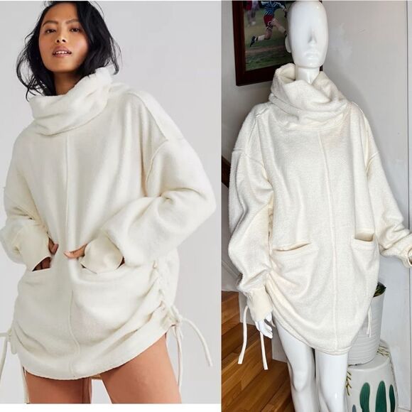 New Free People We the Free Fireside Tunic Sweater - Picture 1 of 5